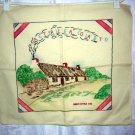 Burns cottage Ayr embroidered cushion cover vintage linens hc1089