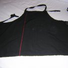 Sultry black mini chef's apron pocket adjustable neck strap hc1118