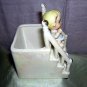 Relpo luster ware nursery planter Kewpie baby on steps 5397 vintage hc1130
