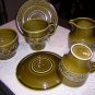 Beswick England Zorba cream sugar 2 cups saucers 1970 hc1135