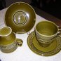 Beswick England Zorba cream sugar 2 cups saucers 1970 hc1135