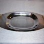 Kromex USA oval chrome tray brass handles Eames era vintage hc1146