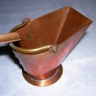 Vintage copper ashtray coal bucket or ashcan 1950s hc1190