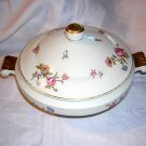 Cerabel porcelain covered serving dish with roses Art Deco hc1228