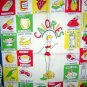 Calories bathing beauty on scale towel 1940s-50s unused vintage hc1232