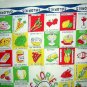 Calories bathing beauty on scale towel 1940s-50s unused vintage hc1232