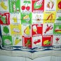 Calories bathing beauty on scale towel 1940s-50s unused vintage hc1232