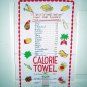 Count your calories Fat Lady on scale vintage towel hc1233