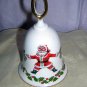 Queen's Rosina bone china Santa bell hand-painted gold Christmas hc1238