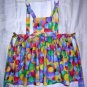 Girl's pinafore apron multi-color balls or balloons hc1246