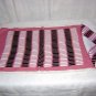Set 4 each linen placemats napkins Art Deco modern art motif vintage linens hc1256