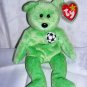 Kicks retired Ty beanie baby soccer bear mint bilingual tags hc1258