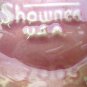 Shawnee pink spongeware shell bowl planter perfect vintage hc1270