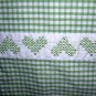 Handmade crib duvet quilt cover lap robe cross-stitch embroidery vintage hc1288