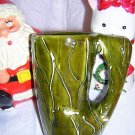 Handmade mug vase pencil holder olive unusual hc1304