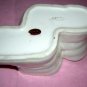 Lusterware baby shoes nursery planter spaghetti trim Art Deco vintage hc1308