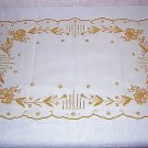 2 Elegant embroidered tray, place, table mats similar to Marghab hc1338