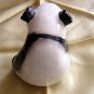 Chinese panda bear ceramic figurine hand-painted adorable vintage hc1413