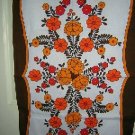 Retro cotton towel bold bright flowers unused vintage hc1452