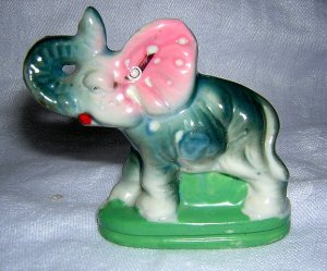 Antique elephant figurine made in Japan cold paint hc1472