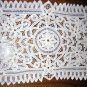 Pair Battenburg lace table place mats or doilies vintage hc1476