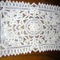 Pair Battenburg lace table place mats or doilies vintage hc1476