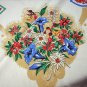 Jacquard tablecloth European costumes coats of arms colorful souvenir vintage linens hc1518