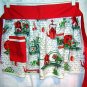 Vintage red trim apron antique kitchen accessories hc1555