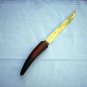 S C C Warranted Cutlery serrated knife stainless bakelite handle vintage cutlery hc1566