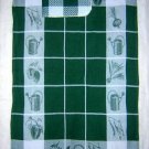 Gardening theme jacquard weave cotton towel and dish cloth hc1579