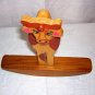 Rocking cow wooden toy for child or adult great desk toy hc1635