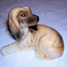 Afghan hound puppy small ceramic dog figurine as new hc1653