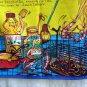 Les Brochettes de Crevettes recipe tea towel in French unused hc1744