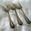 3 Oneida Community silverplate orange or fruit spoons 1901 Avalon pattern hc1801