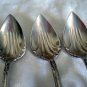 3 Oneida Community silverplate orange or fruit spoons 1901 Avalon pattern hc1801