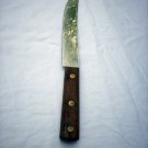 Premier Life Time stainless butcher or cook's knife wooden handle France vintage cutlery hc1820