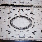2 Lavish cutwork table mats with crocheted accents vintage hc1821