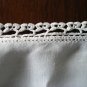 Antique linen tablecloth with tatted threadwork edge antique linens hc1830