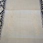 Victorian linen table runner bobbin lace antique 50 inches hc1833