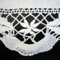 Victorian linen table runner bobbin lace antique 50 inches hc1833