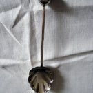 Scalloped bowl silverplate candy or sugar spoon knob on tip vintage hc1831