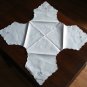 Whitework embroidered hot rolls basket linen antique perfect  hc1838