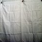 Antique white linen tablecloth monogrammed threadwork hem spotlesshc1861