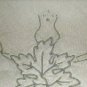 3 Antique embroidered linen napkins oak leaves posh hc1892
