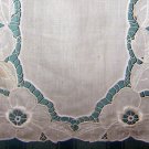 Antique  table mat whitework cutwork linen doily lovely hc1895