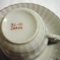 Japanese cherry blossoms fluted demitasse cup saucer bone china vintage hc1921