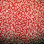 Hostess apron tiny floral print ruffle red excellent vintage hc1964