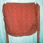 Hostess apron tiny floral print ruffle red excellent vintage hc1964