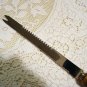 Crown Sheffield stainless serrated knife bakelite pistol handle vintage cutlery hc1966