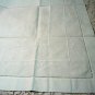 Whitework threadwork square tablecloth pristine vintage hc1968
